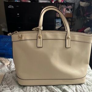 Henri Bendel Cream Tote Bag